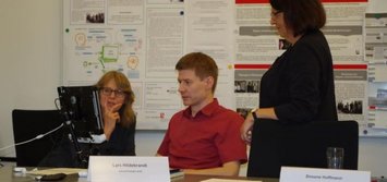 3 Teilnehmende des Abschlussworkshops EyeTrack4All
