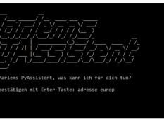 Startbildschirm von PyAssistant