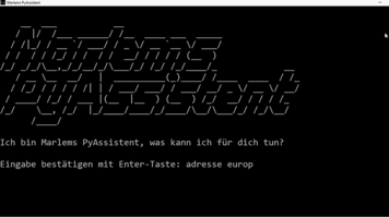 Startbildschirm von PyAssistant